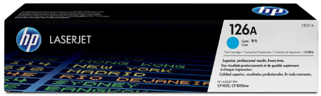 HP 126A 原廠雷射碳粉匣 CE310A 黑色 適用 M175a/M175nw/CP1025nw/M275nw, 1個, 126A 原廠碳粉匣- 藍色 (CE311A)