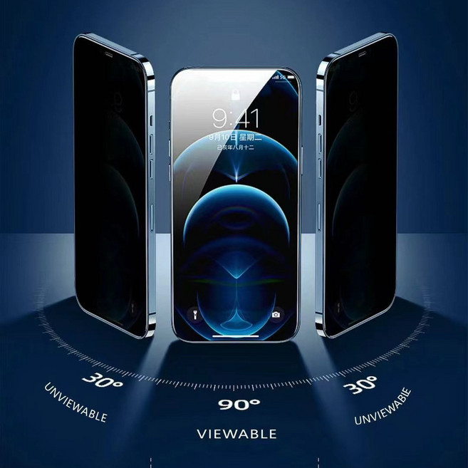 사생활보호필름 강화유리 액정보호 클린세트, 1세트