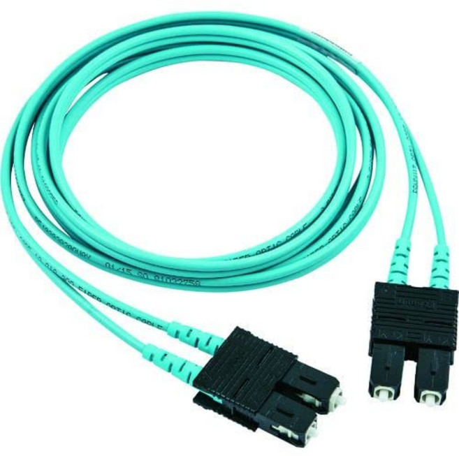 판도위트 광섬유 패치 코드 OM3(저손실 타입) 양단 SC 듀플렉스 LSZH 1m, 1개