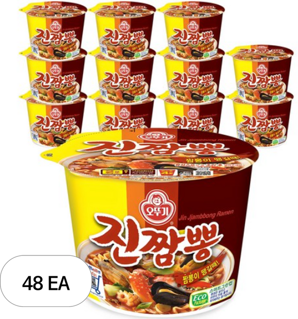 오뚜기 진짬뽕 컵라면 115g, 48개