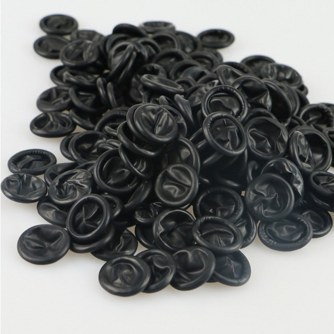 라몽 블랙 핑거코트 500g 반영구화장 속눈썹연장 타투 시술용 라텍스 골무, 1세트