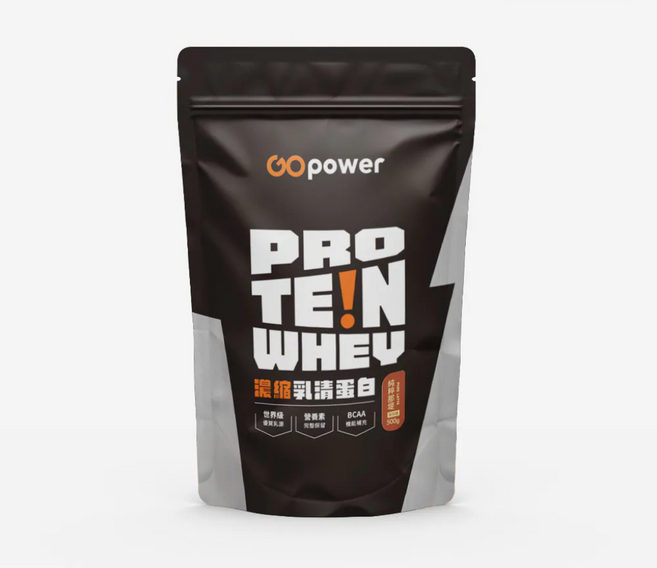 GOPower 果果能量濃縮乳清蛋白飲 純粹那堤 隨時補充蛋白質, 500g, 1包