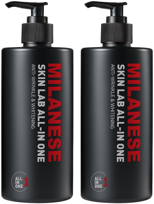 밀라네제 스킨랩 남성 올인원 대용량, 500ml, 2개