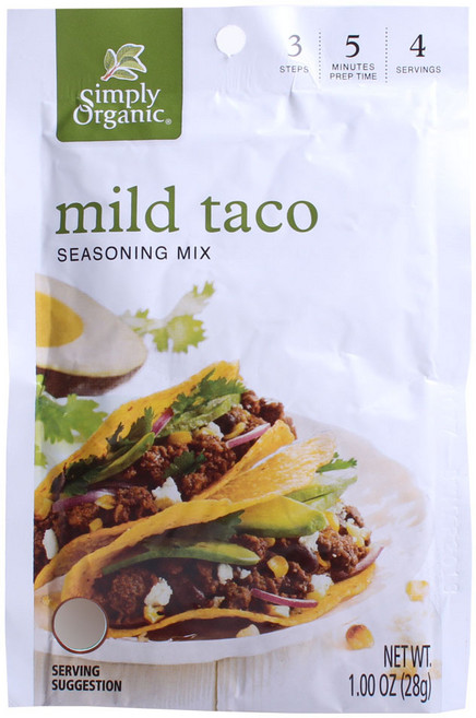 심플리오가닉 마일드 타코 시즈닝 믹스, 28g, 1개