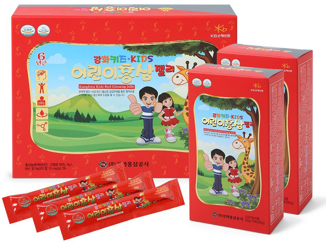 강화 키즈 어린이 홍삼젤리, 600g, 1개