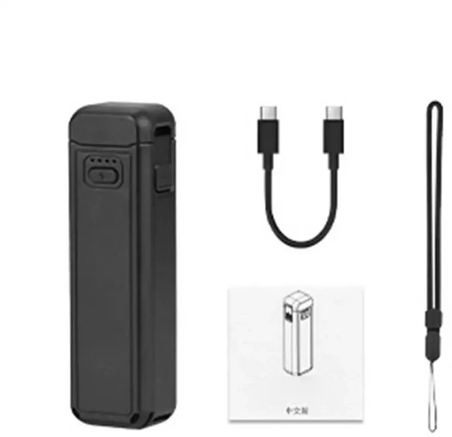 DJI 오즈모 포켓 3 휴대용 보조배터리 5000mAh 핸들 카메라 고속 충전 타입C 액세서리, 01 1, 01 CN