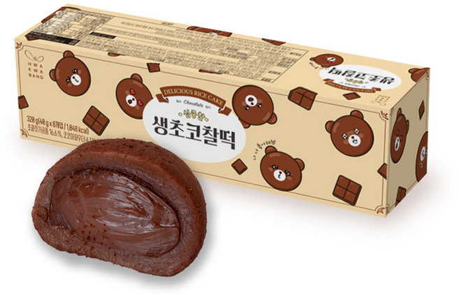 화과방 심쿵한 생초코찰떡(40gx8개입), 1세트, 320g