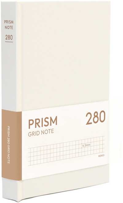 인디고 프리즘 280 모눈 양장 노트 (B6 32절), 크림, 1개