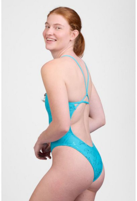 졸린 페리 메탈릭 씨글림 원피스 수영복 Jolyn Perry One Piece Swimsuit - Metallic Seagleam