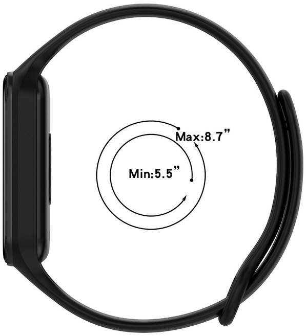 Xiaomi 小米手環 8 Active 錶帶, 黑色, 1個
