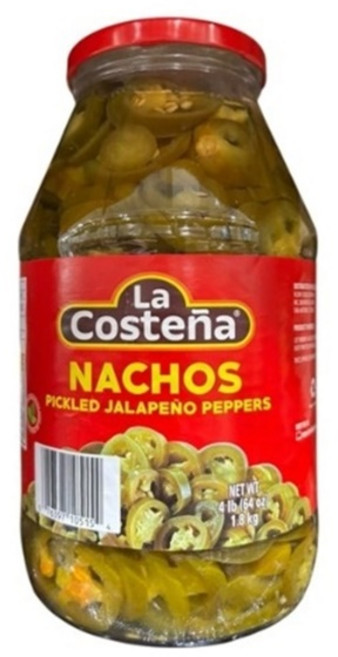 코스트코 멕시코 매운 고추 라코스테냐 할라피뇨 할라페뇨 페퍼 슬라이스 피클 1.8kg, 1개