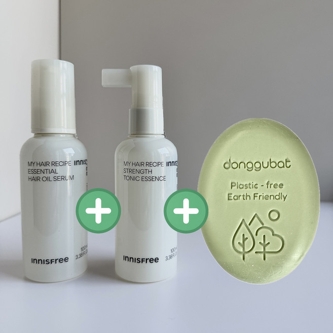 donggubat 두피 모발 강화 진정 Shampoo+Treatment rosemary 바 Soap 100g+innisfree Hair oil serum+Tonic Essence, 100g, 1개