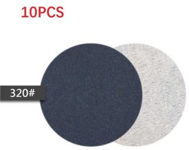 실리콘 카바이드 240 10000 그릿 방수 샌딩 디스크 습식 또는 건식 사포 3 인치 75mm 후크 및 루프 10 개, [02] 320