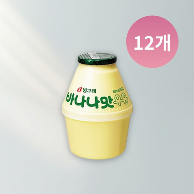 빙그레 바나나맛우유 단지우유 뚱바 240ml 12개