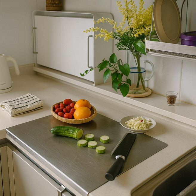 테르헨 316 스텐 도마 무연마제 국산도마, 1개, 기본형