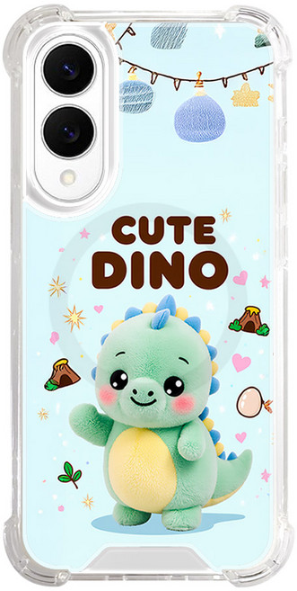 귀요미 동물 맥세이프 모서리쿠션 젤리 하드 갤럭시 아이폰 케이스 공룡