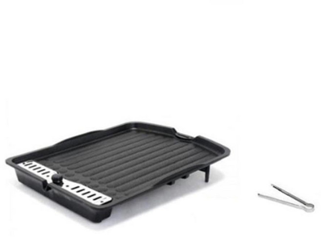 고기불판 가정용 업소용 삼겹살 소고기 연기안나는 기름안튀기는 불판 박나래 +고기집게, 1개, 320mmX430mmX75mm