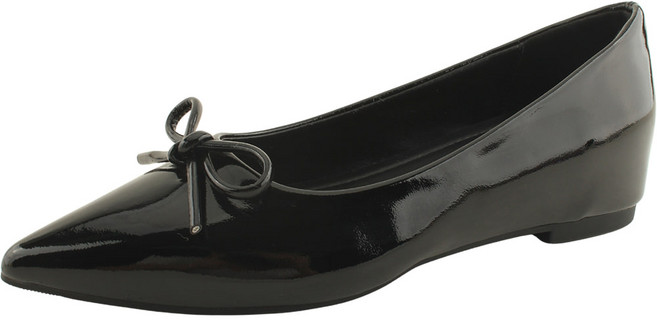 키높이 속굽 애나멜 리본 스틸레토힐 플랫 로퍼 로우힐 4cm