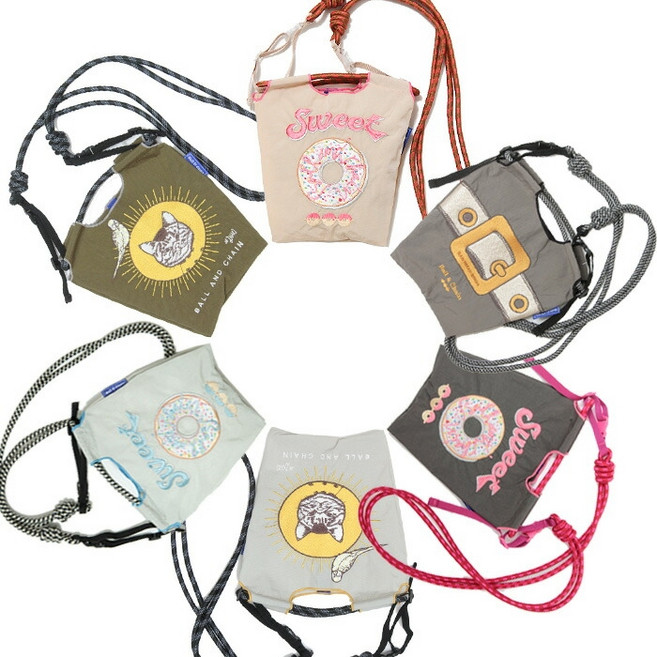 Ball&Chain 볼앤체인 S사이즈 미니 에코 쇼핑 토트백 자수