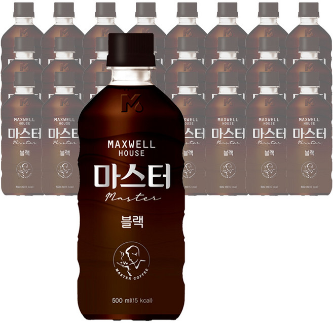 맥스웰하우스 마스터 블랙, 500ml, 24개