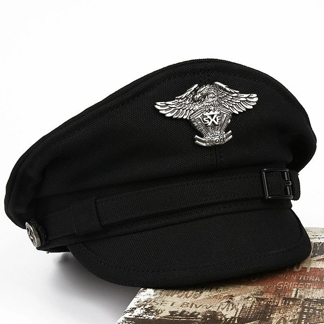 독일군 헬멧 해군 캡틴 장군 빈지티모자 맥아더 모자, 블랙