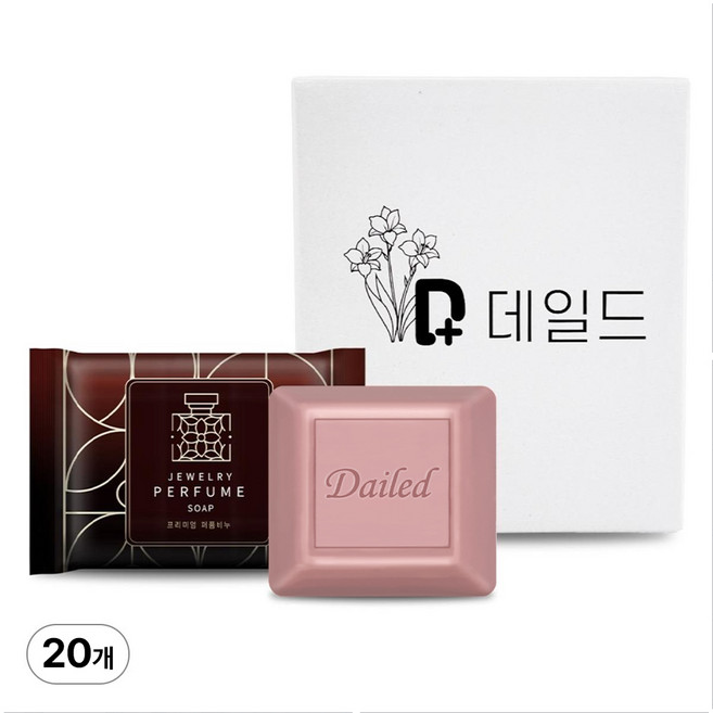데일드 퍼퓸 향수 세수 목욕 미용 비누, 80g, 20개입