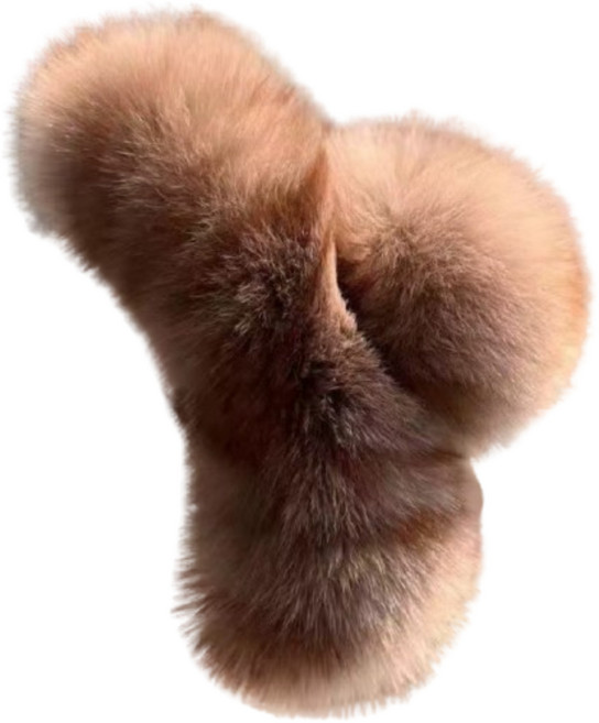 부드러운 퍼 머리핀 방크퍼 겨울 머리묶기 헤어핀 여성 집게핀