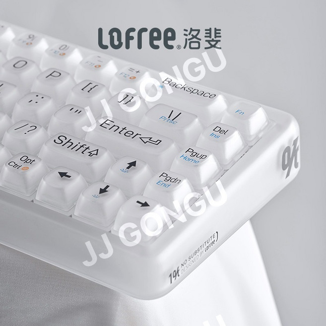 Lofree 1% 기계식키보드 포그 투명 블루투스 로프리, 제조사축, OE907, 1% 포그 반투명 기계식 핫스왑 가능 버젼
