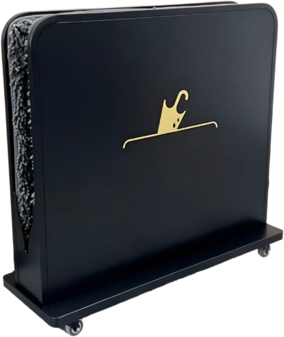 픽앤모어 고급형 업소용 우산털이 개업선물 로고제작가능 빗물제거기, 블랙, 1개