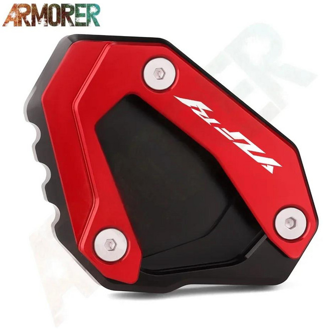 오토바이 액세서리 CNC 알루미늄 풋 사이드 스탠드 확장 지원 패드 플레이트 YAMAHA YZFR1 R1 2015 2017-20, 01 YZFR1 Red