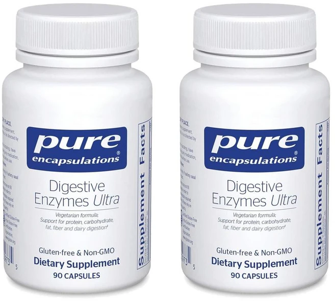 (미국직배) 퓨어 인캡슐레이션 다이제스티브 엔자임 울트라 캡슐 90정 2개 Pure Encapsulations Digestive Enzymes Ultra - Vegetarian D - 쿠팡