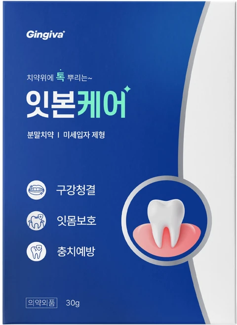 진지바 잇본케어 분말치약, 1개, 30g - 쿠팡
