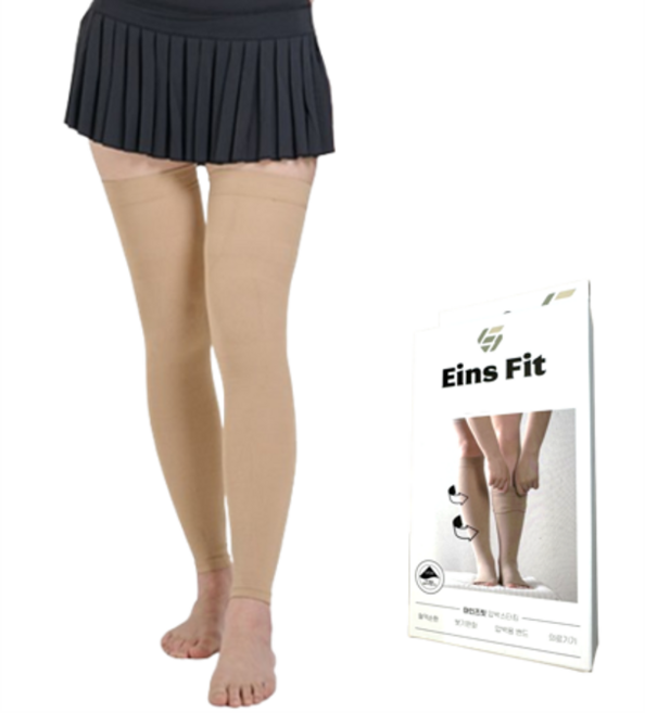 아인즈핏 의료용 압박스타킹 베이지, 1개, 허벅지형