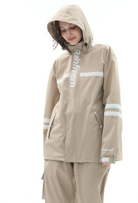 자크시 오토바이 우의 방수 우비 상하세트