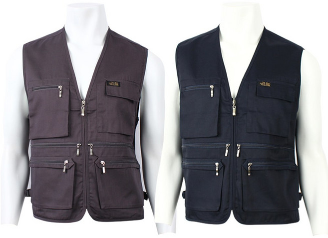 2장 [더맨월드] 봄가을 남자 MW 행사 작업복 조끼_등산 퀵 작업 배달 작업복 빅사이즈 포켓 베스트 M1115