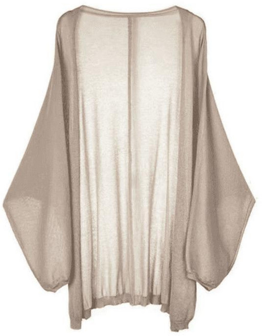 大尺碼輕薄防曬開衫外套, 駝色- 舒適透氣柔軟,4XL 建議125-150kg