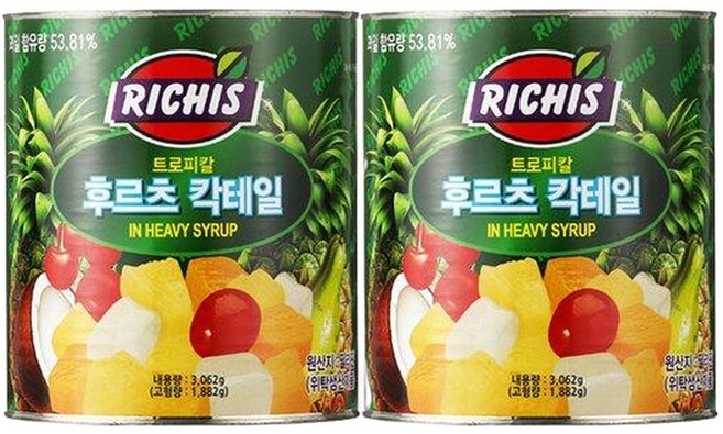 기타리치스 후르츠 칵테일 3kg x 2개