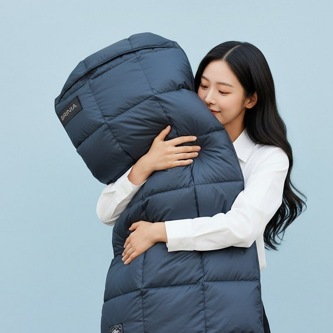 브리니아 거위털 침낭 차박 구스 동계 캠핑, 02_딥 네이비 (Deep Navy), 1개