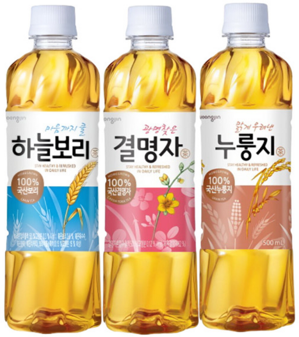 웅진식품 하늘보리 외 ( 하늘보리+결명자+누룽지 ), 1개, 500ml