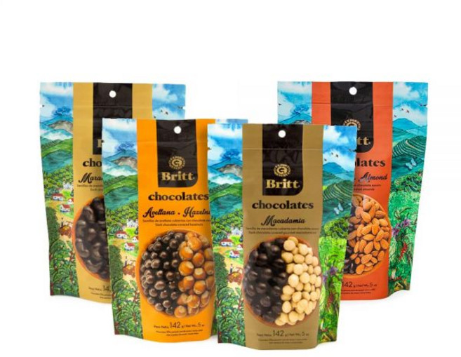 견류 초콜릿 너트바 카페 브릿 다크 초콜릿으로 덮인 고메 견류(4팩)(아몬드 캐슈 마카다미아 헤이즐넛)(각 5온스) 글루텐 프리 인공 성분 없음 트랜스 지방 코스타리카 제품, 견류 초콜릿 너트바 카페 브릿 다크 초콜릿으로 덮인 고, 142g