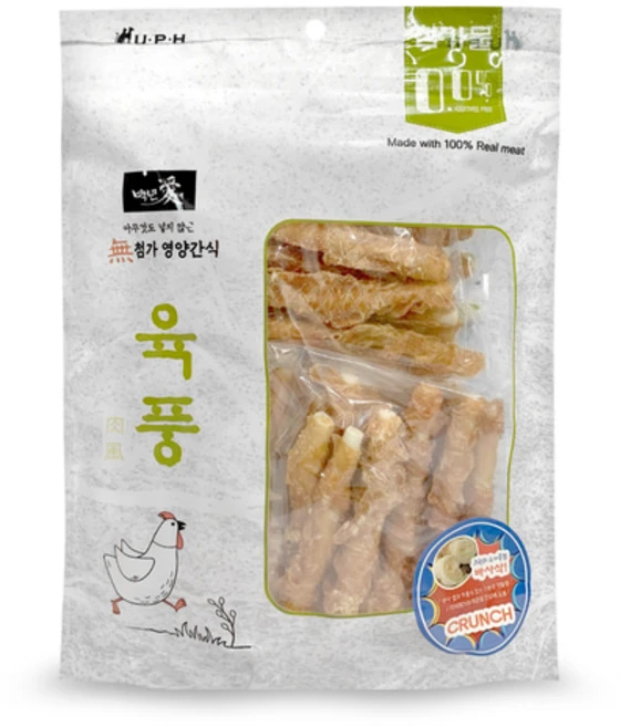 육풍 수제 치킨말이 크런치 껌 600g 대용량, 600kg, 1개, 치킨 - 쿠팡