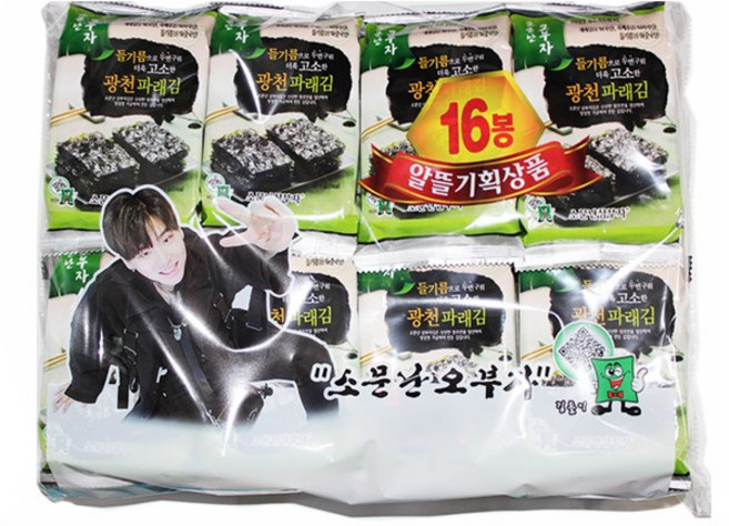 소문난삼부자 오부자 파래광천 도시락김 16봉X2(32봉)회장님아들, 2개, 64g