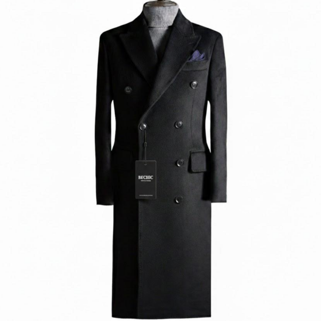 비시크 텔루스 더블 울 롱 코트