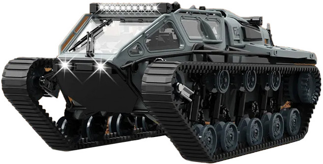 UB 오프로드 장갑차 RC카 드리프트 풀스케일 탱크 밀리터리 C8812, 1개, 그레이