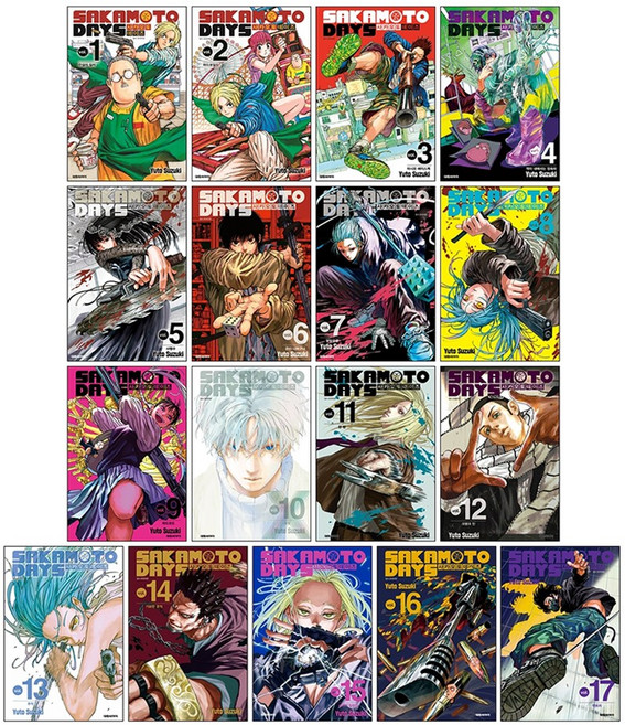(오늘 출발) 사카모토 데이즈 1-18권 전권 세트 + 17권 18권 더블 특전 + 단독 미니 포스터 4종 제공