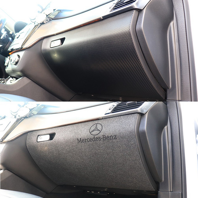콘보이 벤츠GLE 쿠페 카본 펠트 도어커버 스텝몰딩 다시방 글로브박스 기스 스크래치방지커버모음선택 18년식까지 호환, 카본글로브박스커버, 벤츠