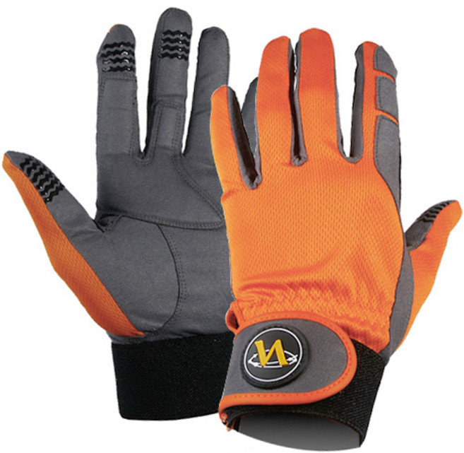 프로야구 선수용 야구 수비장갑, 오렌지(왼손착용)