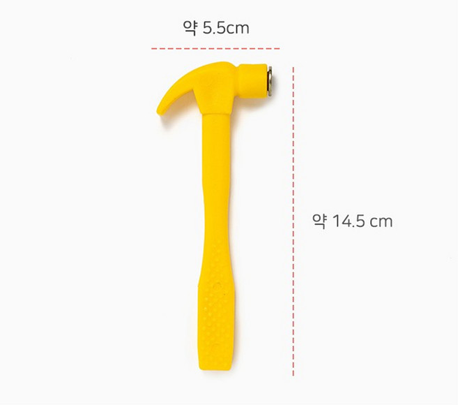 휴대용 캠핑 초경량 해머 26cm 다용도 플라스틱 망치, 1개