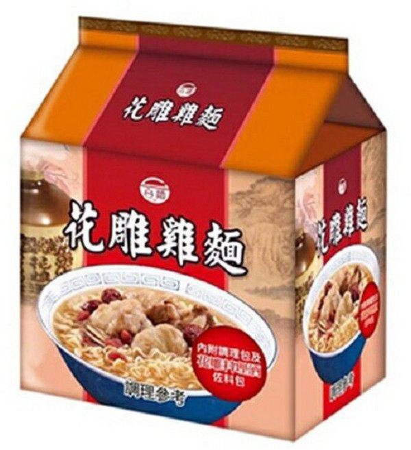 台酒TTL 花雕雞麵-袋裝, 花雕雞麵 -袋裝(3包/入), 1個