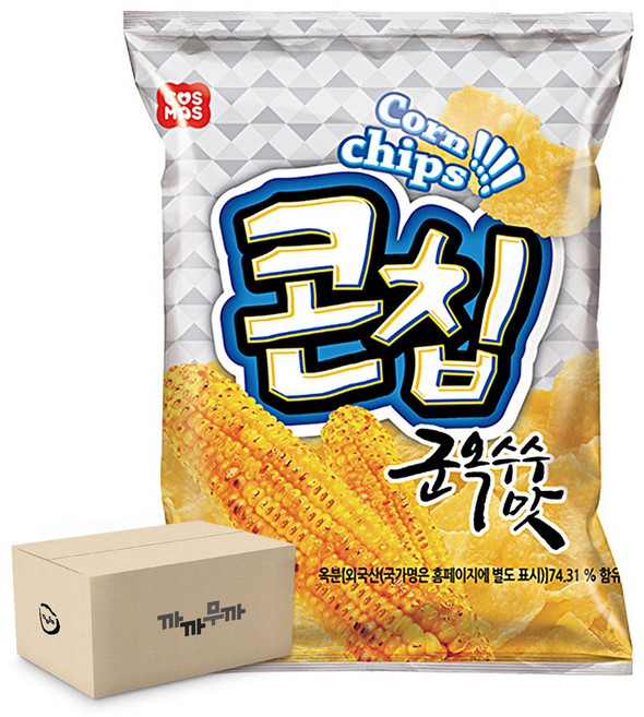 코스모스 콘칩 군옥수수맛, 82g, 16개
